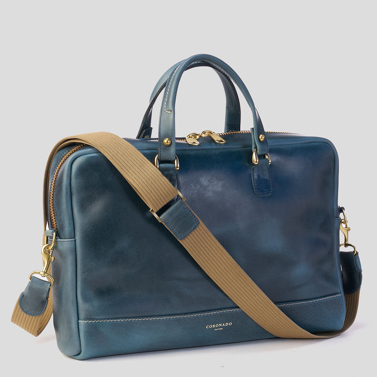 The Porter Briefcase No.210 | Horween® Indigo