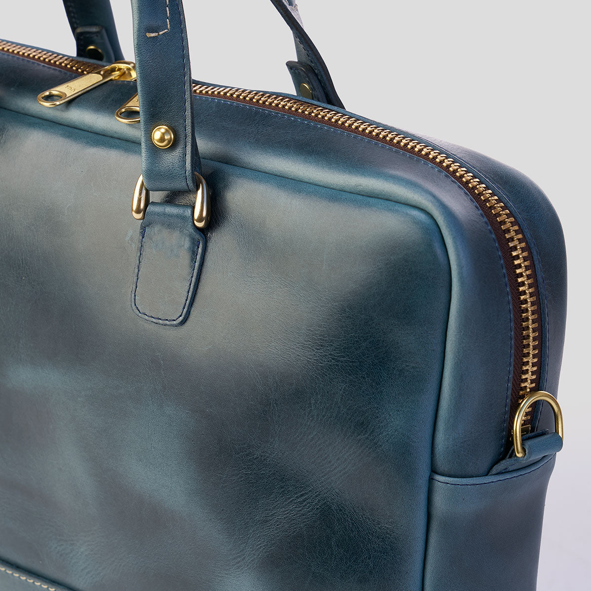 The Porter Briefcase No.210 | Horween® Indigo