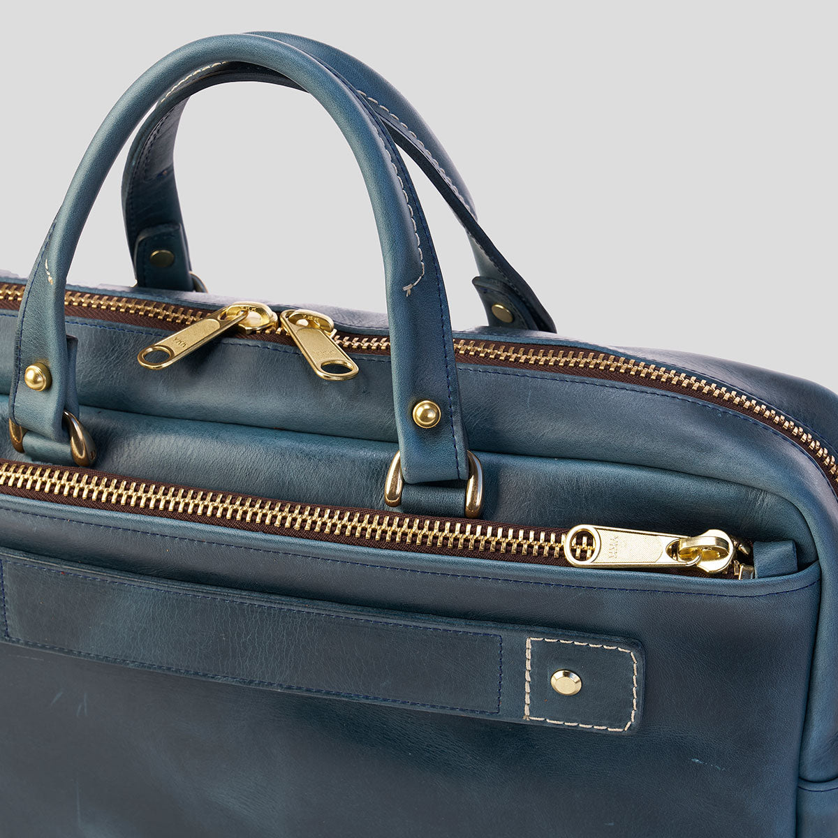 The Porter Briefcase No.210 | Horween® Indigo