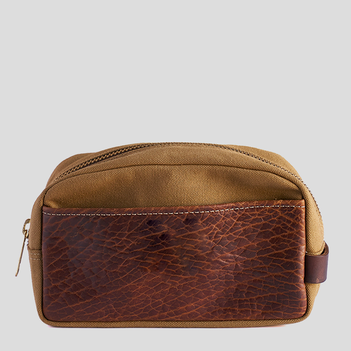 Brown & Tan Bison Utility Dopp #930 | LE