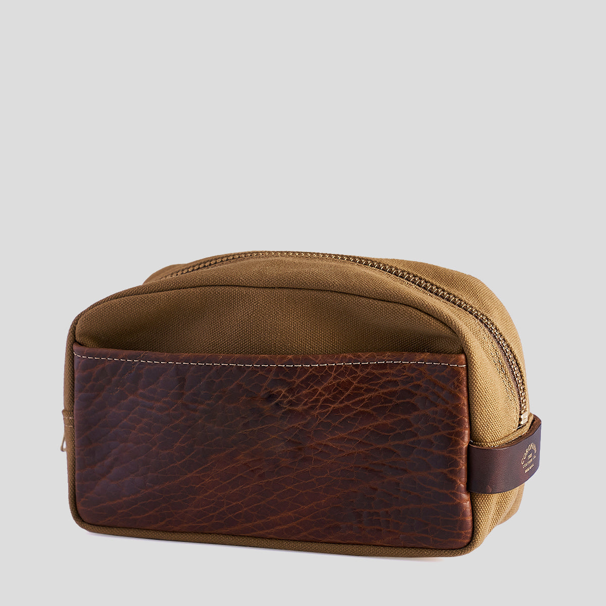Brown & Tan Bison Utility Dopp #930 | LE