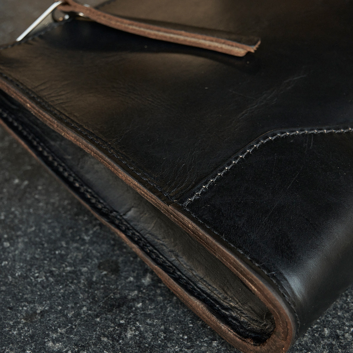 No.194 Utility Pouch | Horween® CXL Black