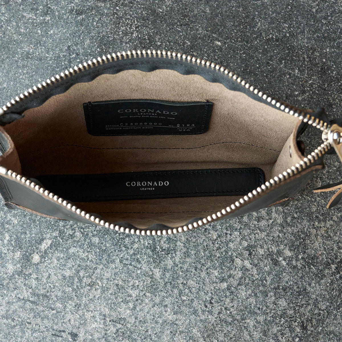 No.194 Utility Pouch | Horween® CXL Black