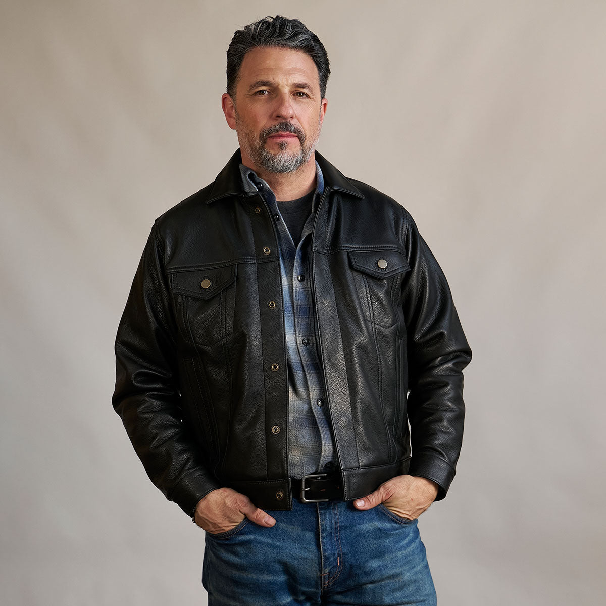 No.210 Dean Jacket | Steerhide Black