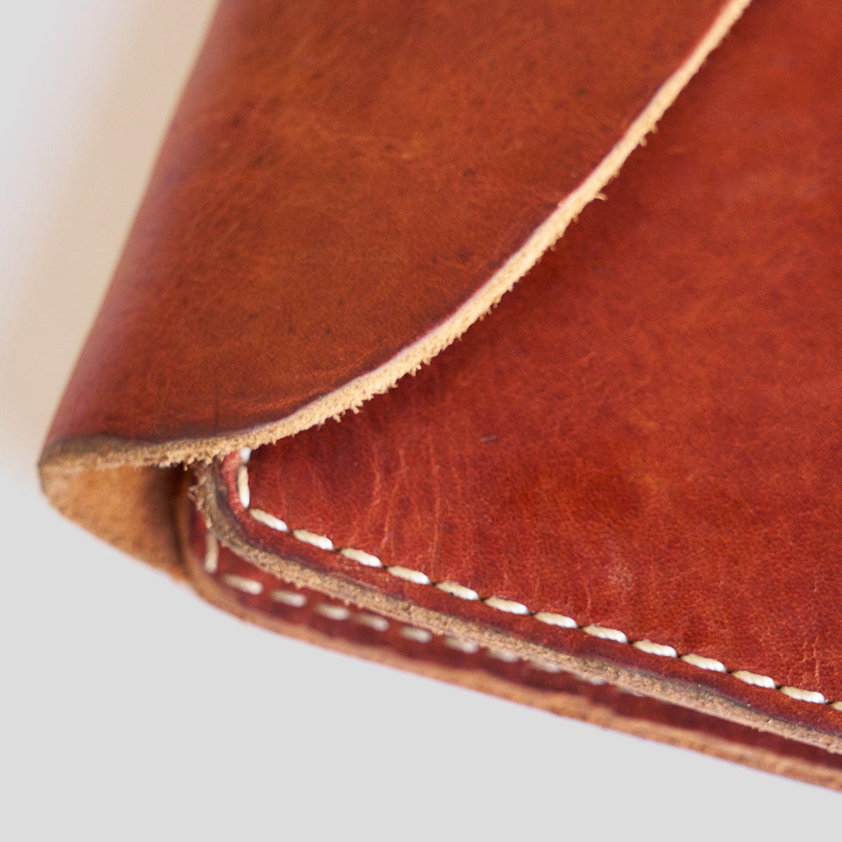 No.324 A5 Flap Folio | Stone-Washed Horween®