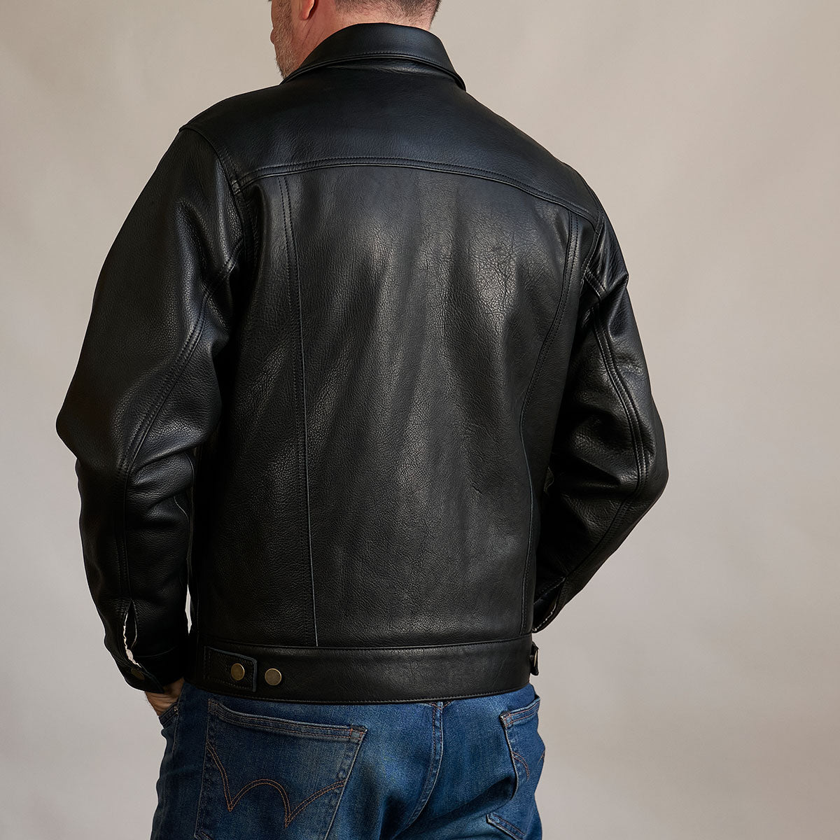No.210 Dean Jacket | Steerhide Black