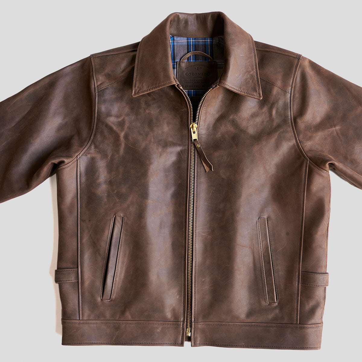 No.320 Garrison Jacket | Horsehide Vintage Brown