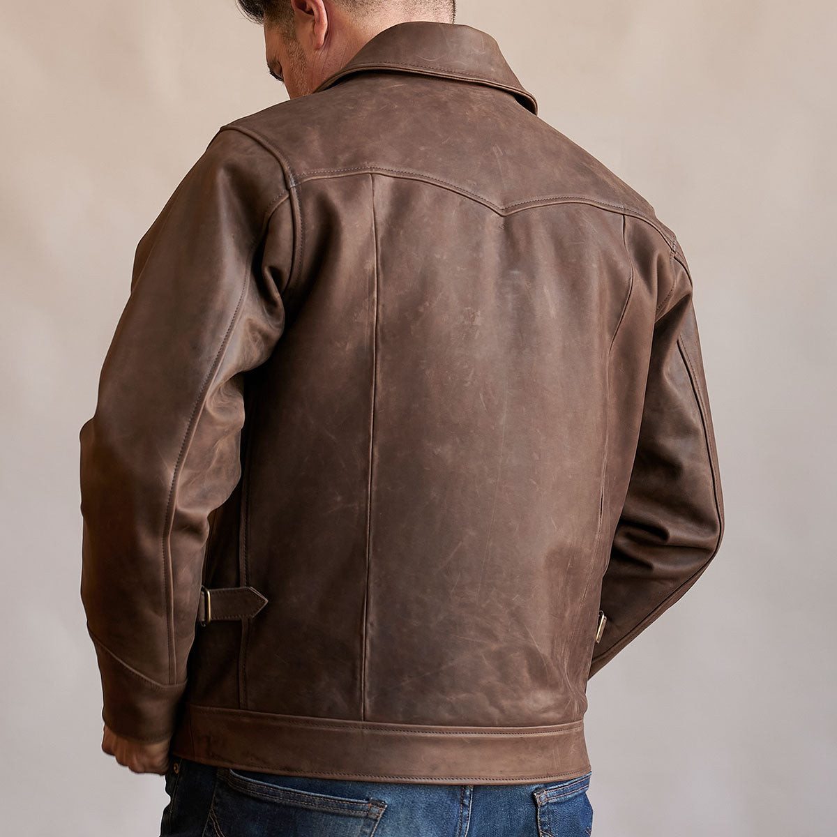 No.320 Garrison Jacket | Horsehide Vintage Brown