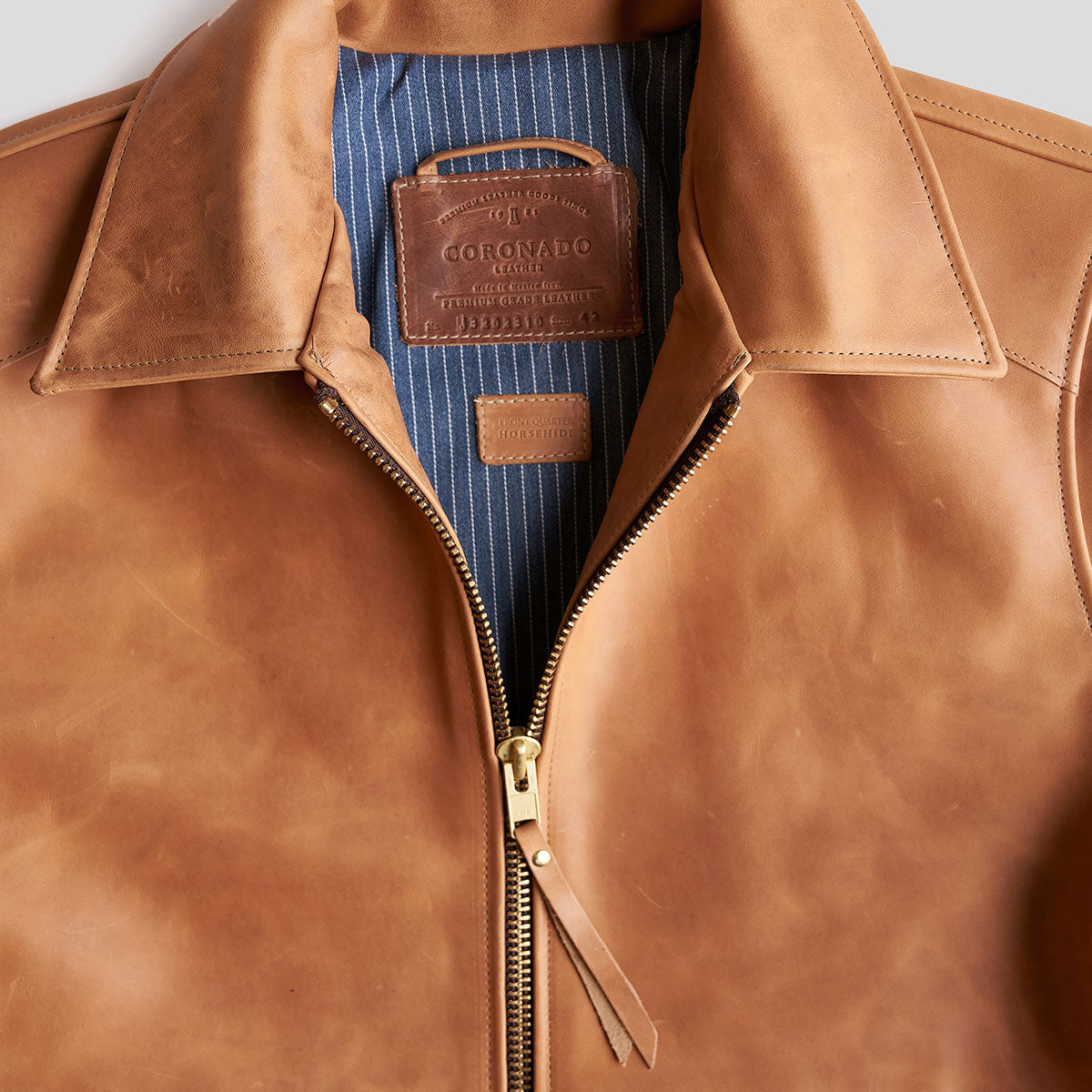 No.320 Horsehide Garrison Jacket | Vintage Tan