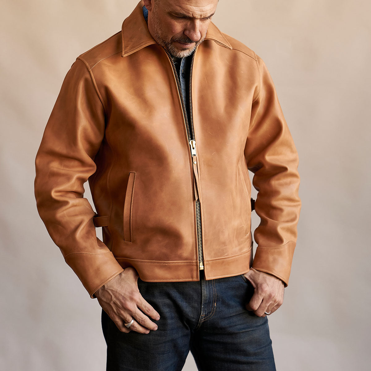 No.320 Horsehide Garrison Jacket | Vintage Tan