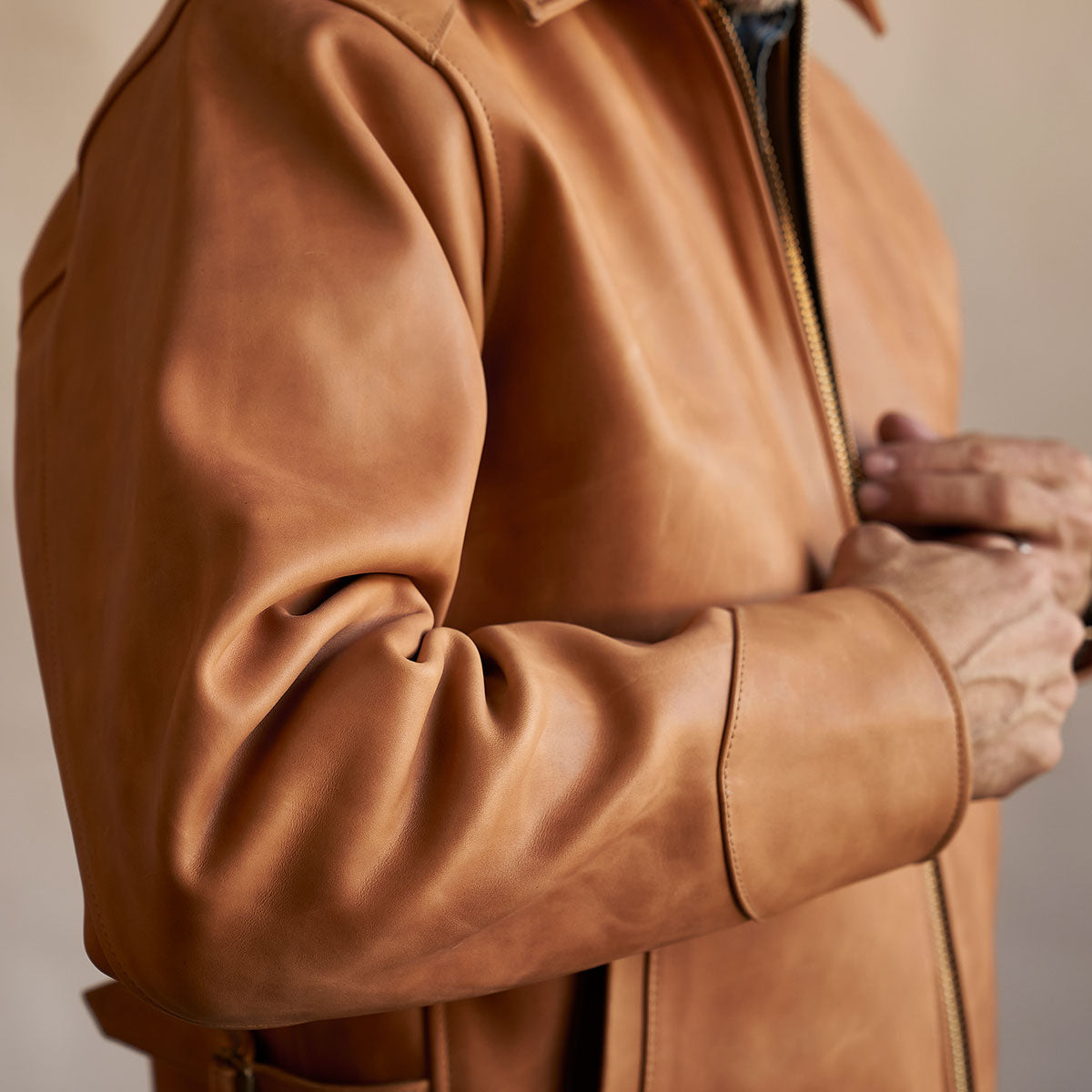 No.320 Horsehide Garrison Jacket | Vintage Tan