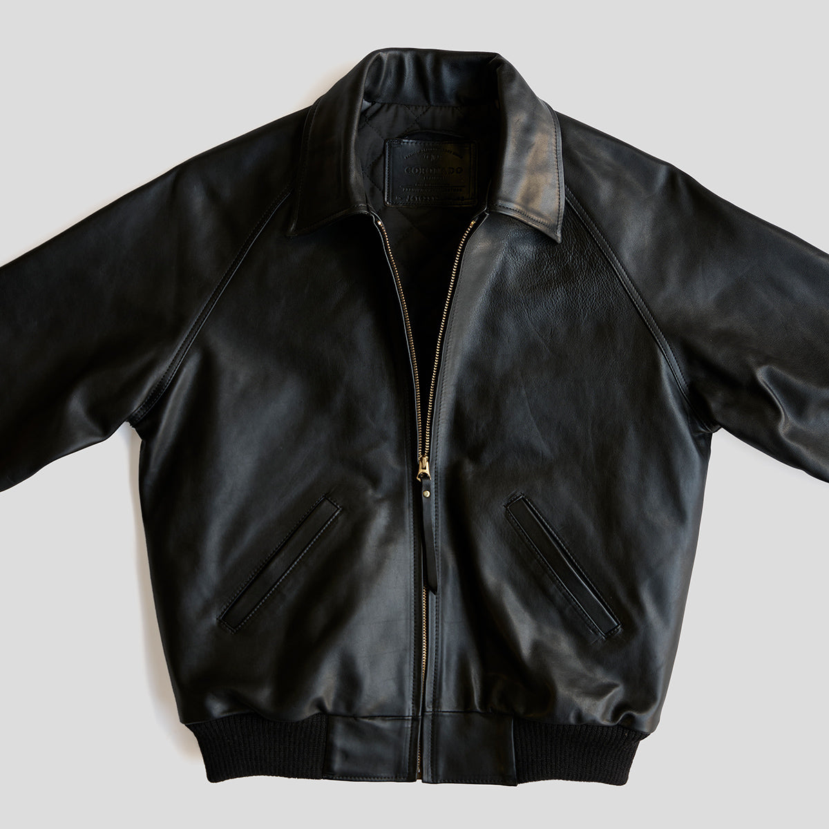 No.410 Raglan Jacket | LE Vintage Horsehide Blk/Gray