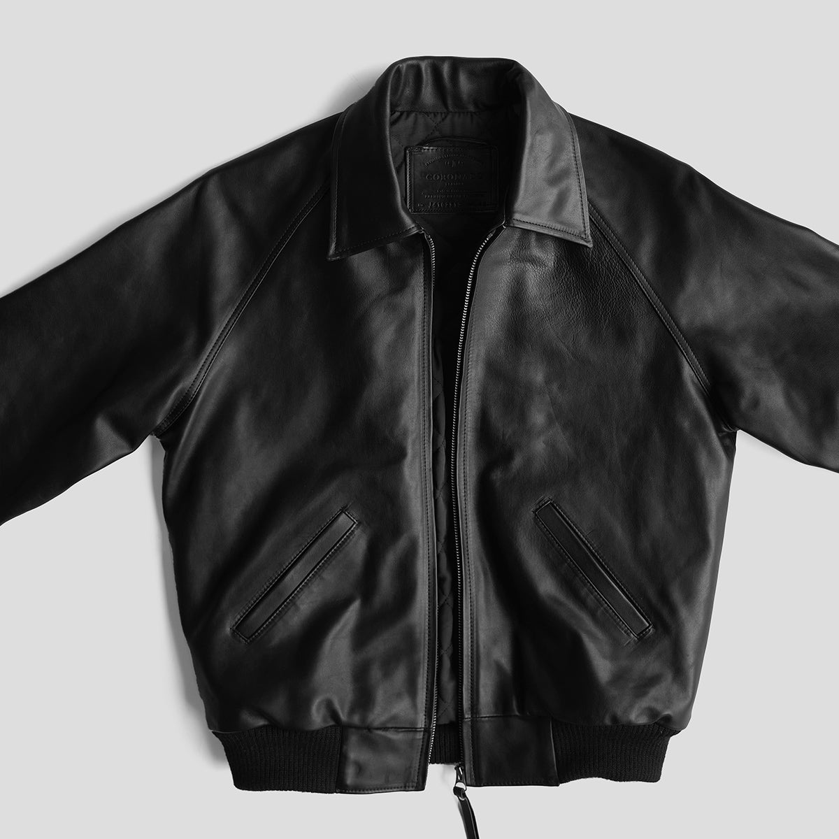No.410 Raglan Jacket | LE Vintage Horsehide Blk/Gray