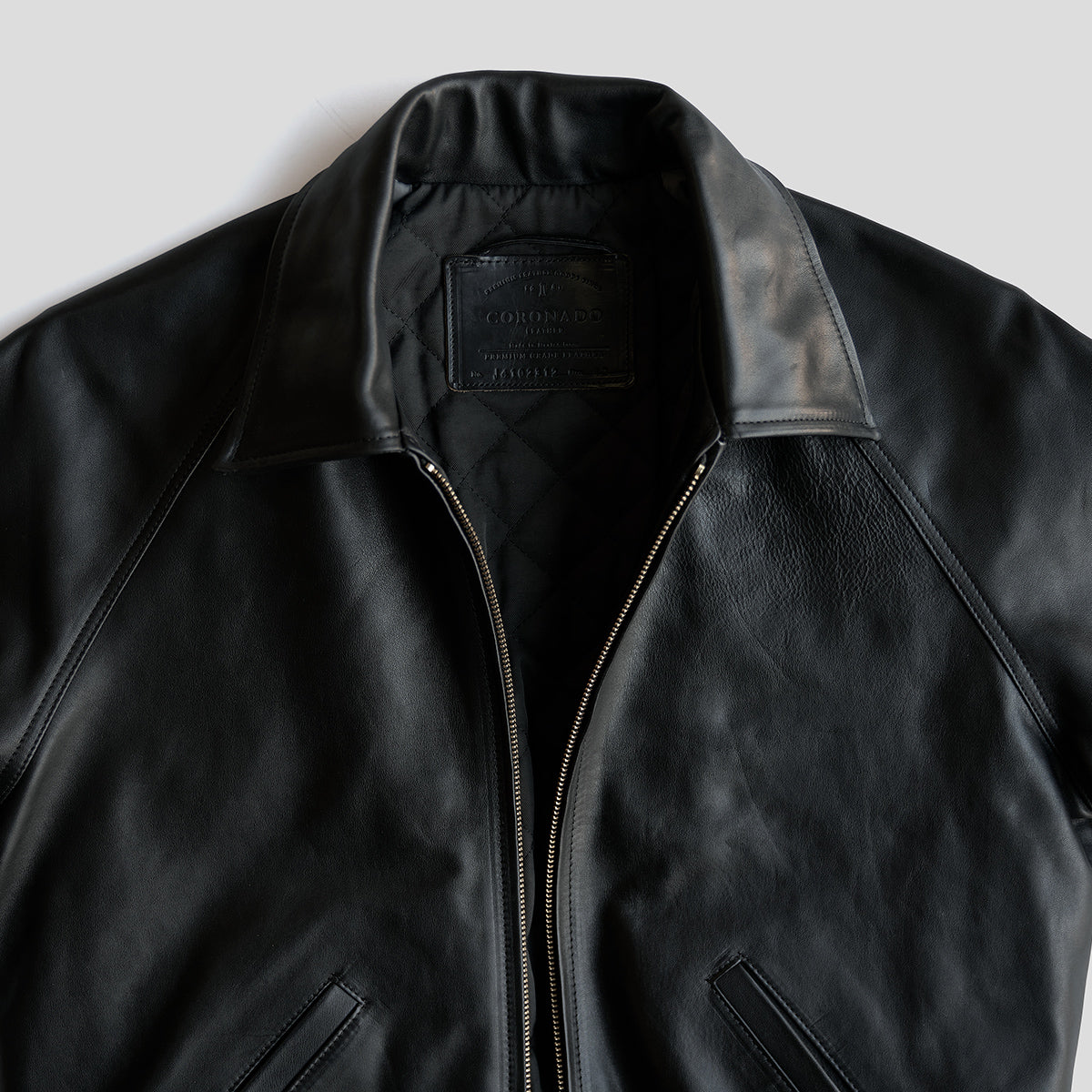 No.410 Raglan Jacket | LE Vintage Horsehide Blk/Gray