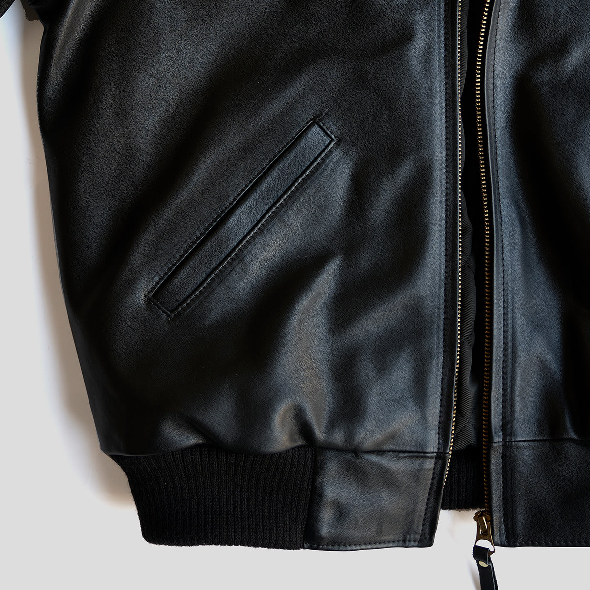 No.410 Raglan Jacket | LE Vintage Horsehide Blk/Gray