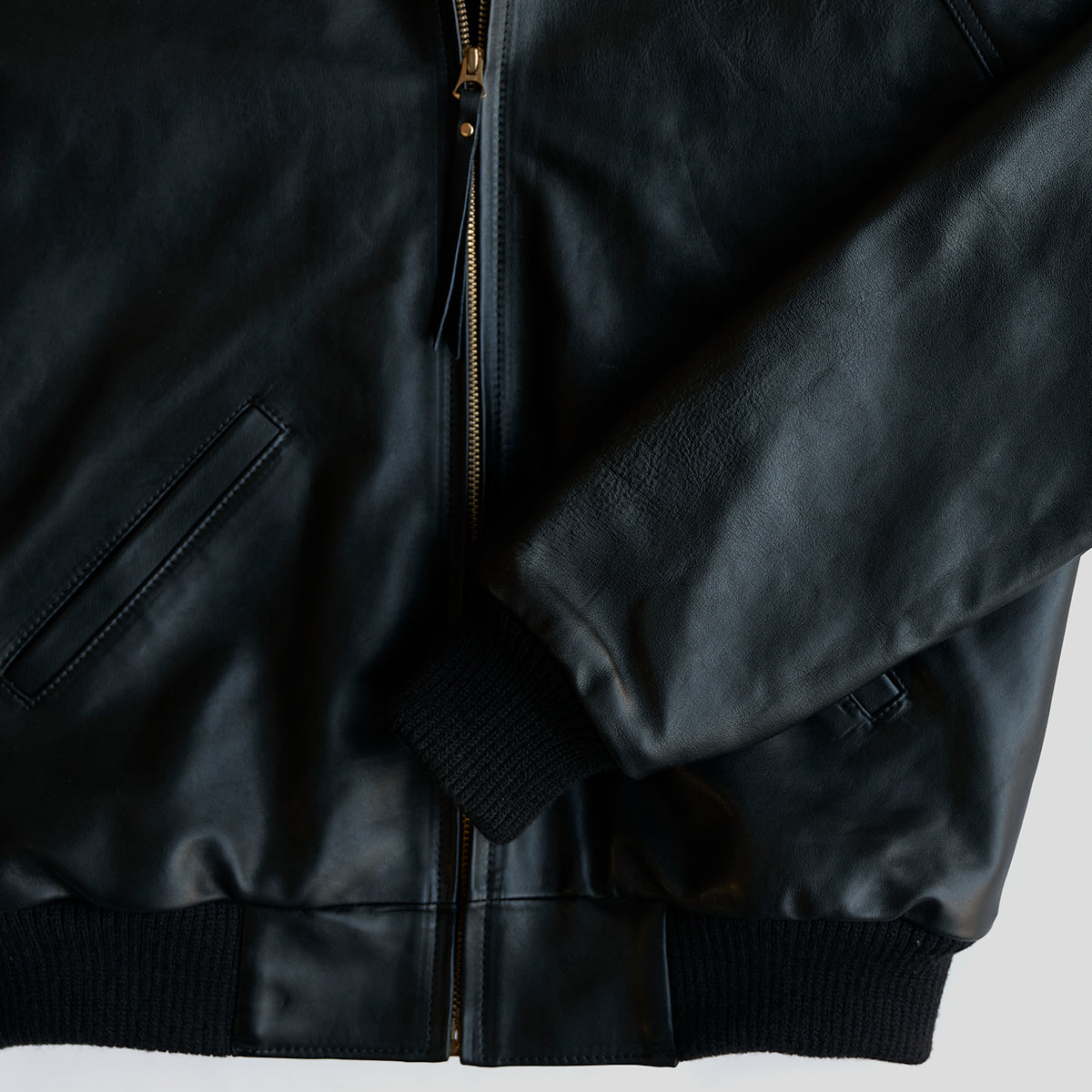 No.410 Raglan Jacket | LE Vintage Horsehide Blk/Gray