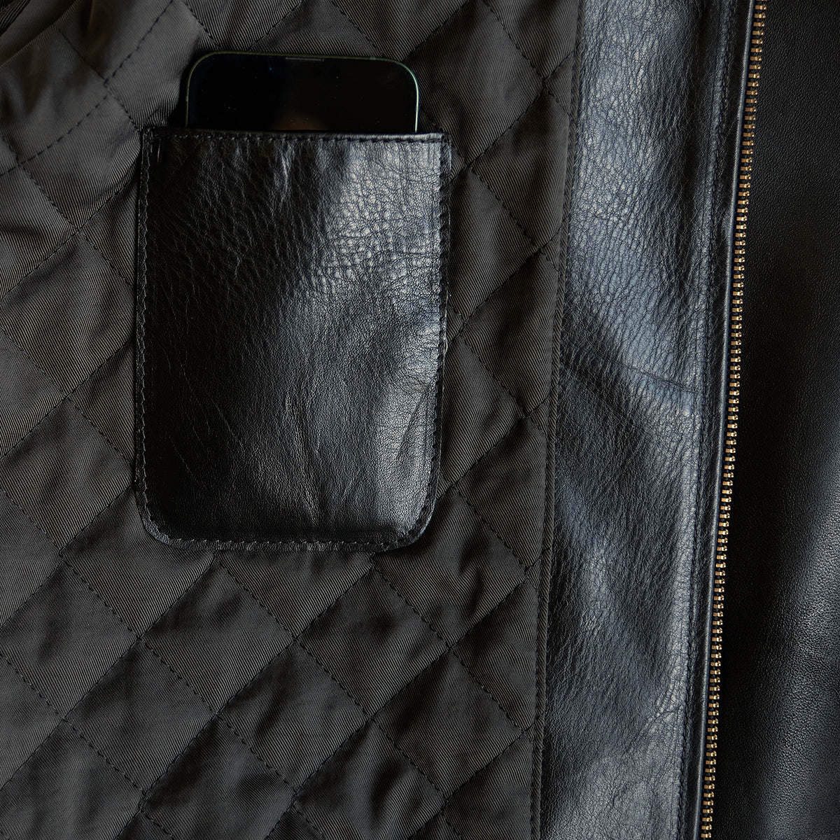 No.410 Raglan Jacket | LE Vintage Horsehide Blk/Gray