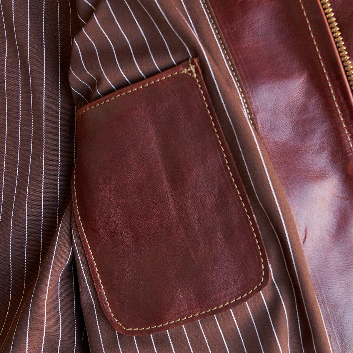 No.410 Raglan Jacket | LE Vintage Horsehide Cognac