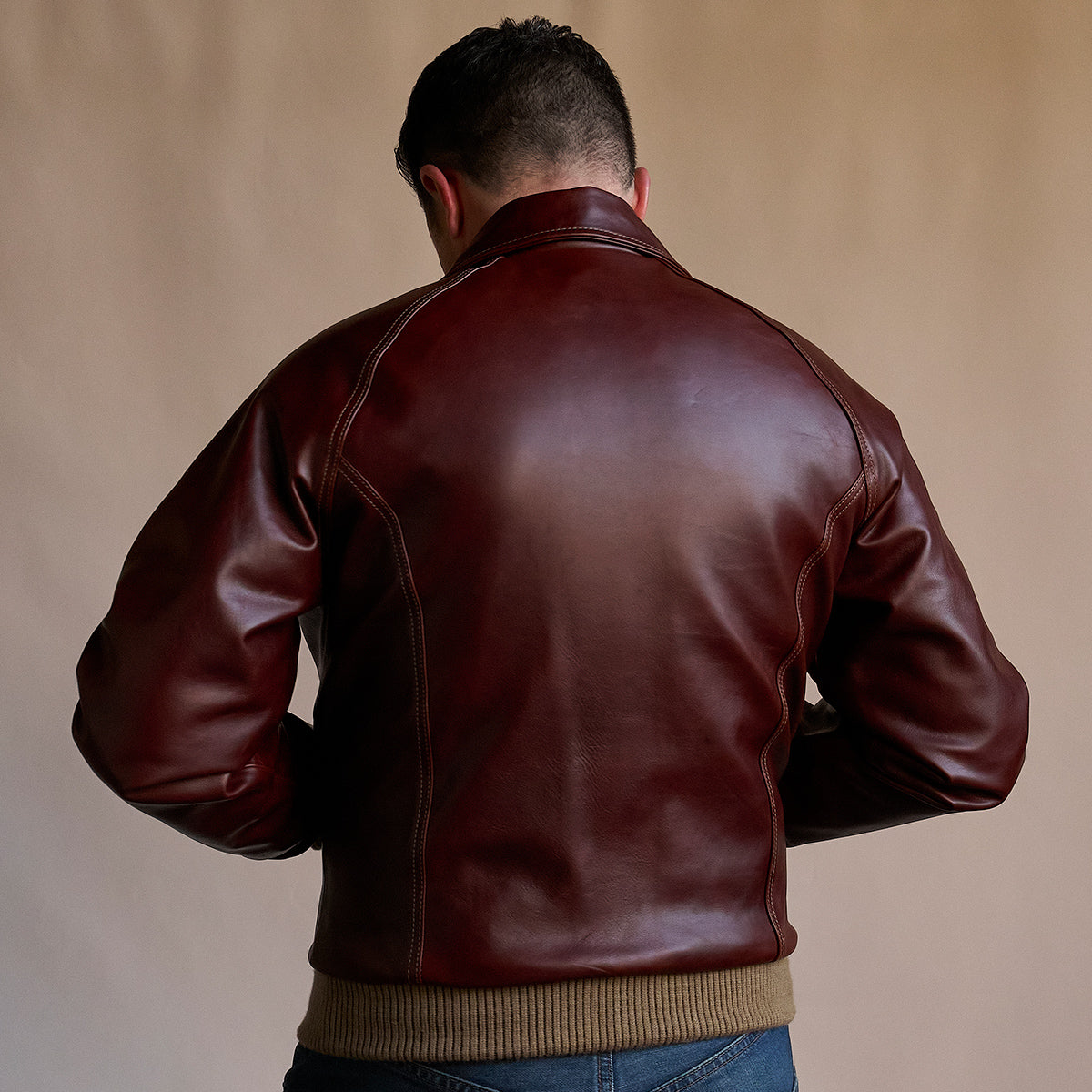 No.410 Raglan Jacket | LE Vintage Horsehide Cognac