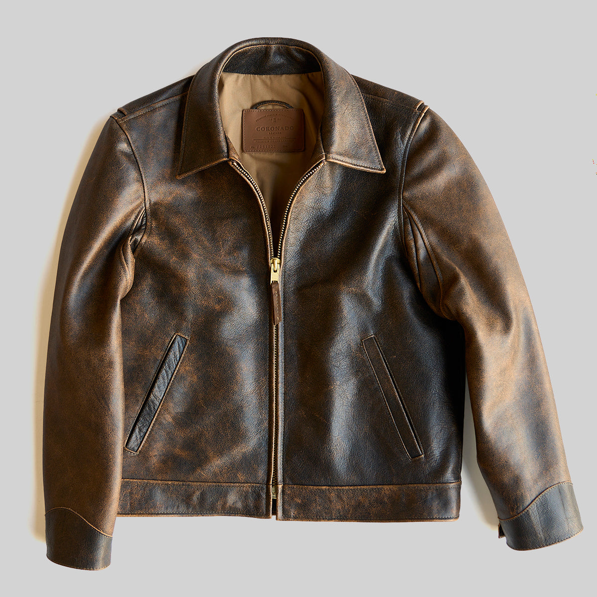 Omint Vintage Leather sold Bomber Jacket