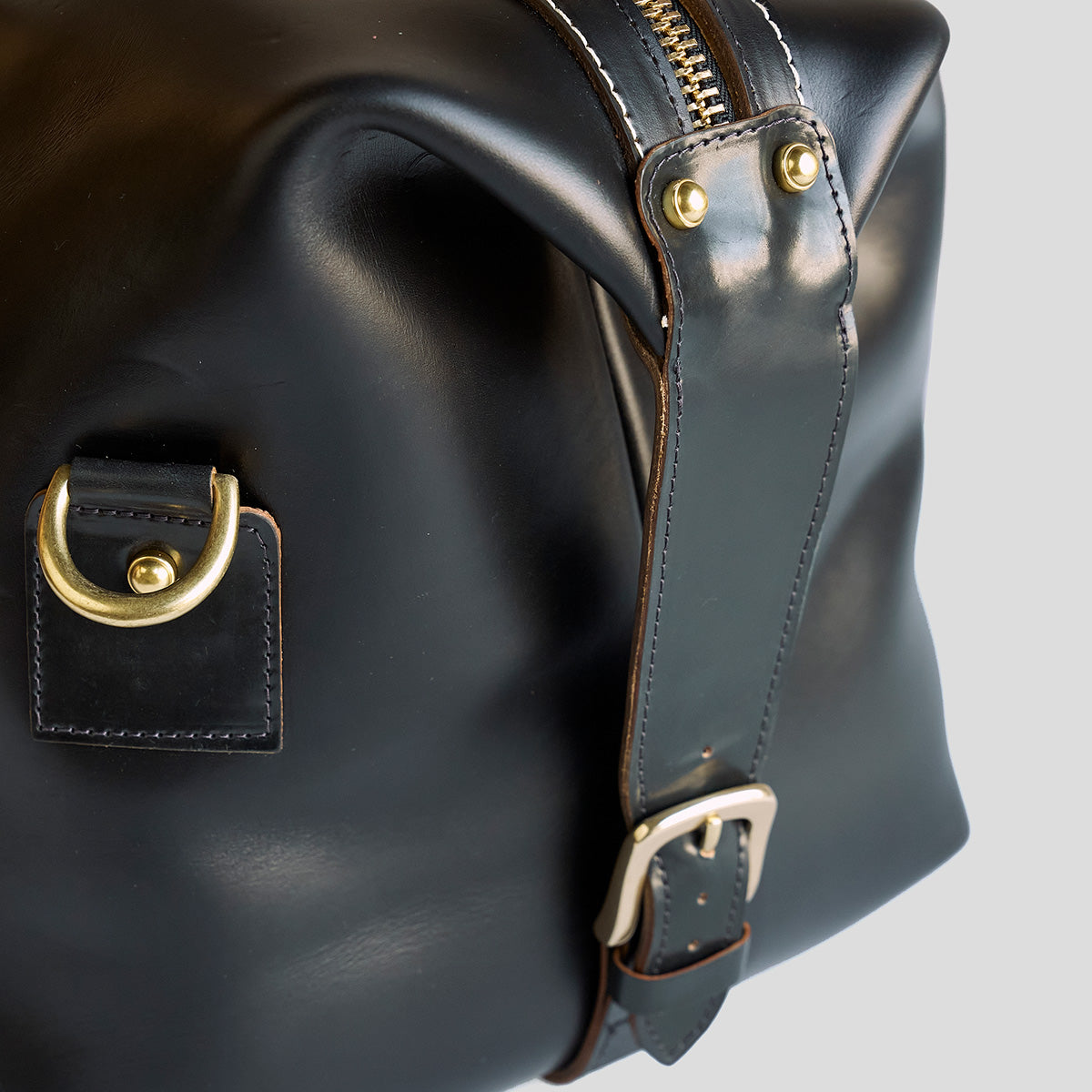 No.205 Duffel | Chromexcel x Shell Cordovan Black