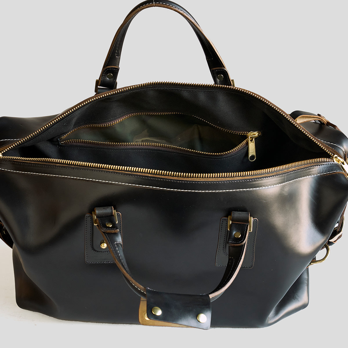 No.205 Duffel | Chromexcel x Shell Cordovan Black