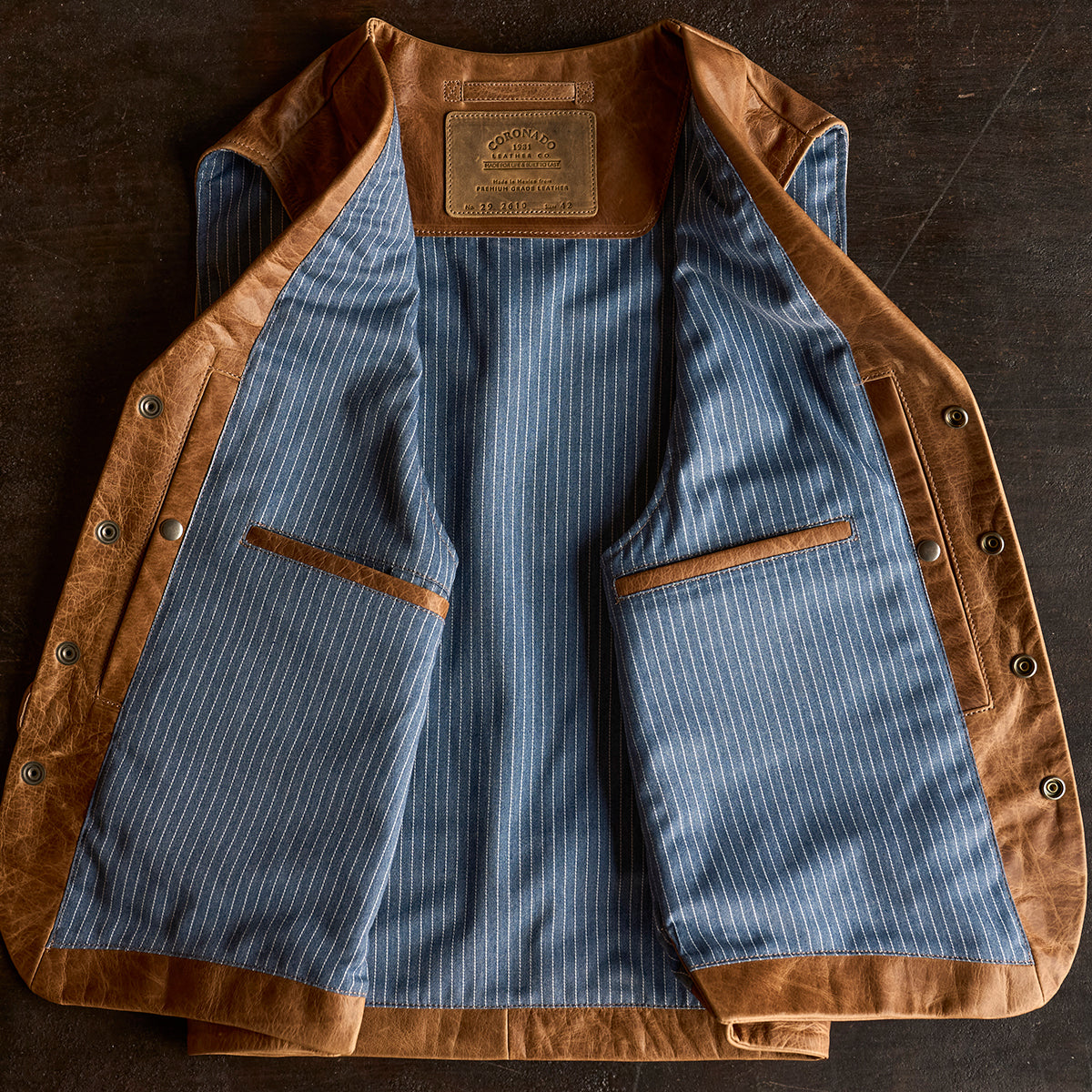 No.29 Western Lapel Vest | Stagecoach Tan (L.E.)