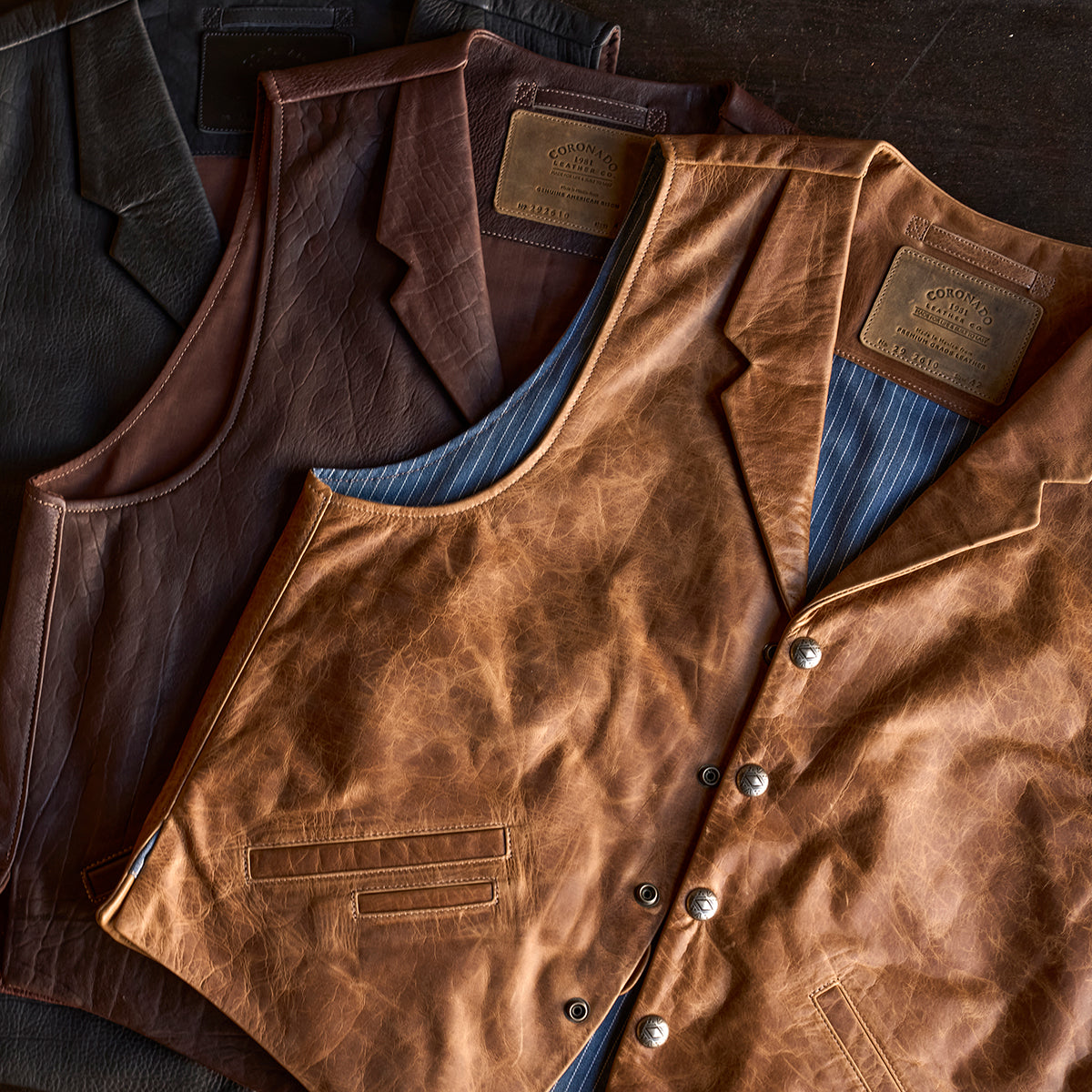 No.29 Western Lapel Vest | Stagecoach Tan (L.E.)