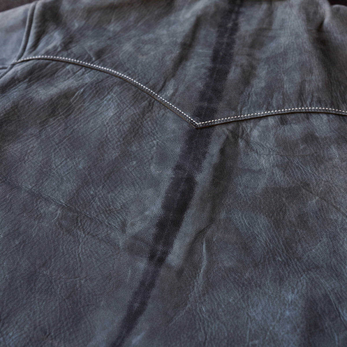 No.69 Union Jacket | Olive-Tanned Horsehide (Charcoal)