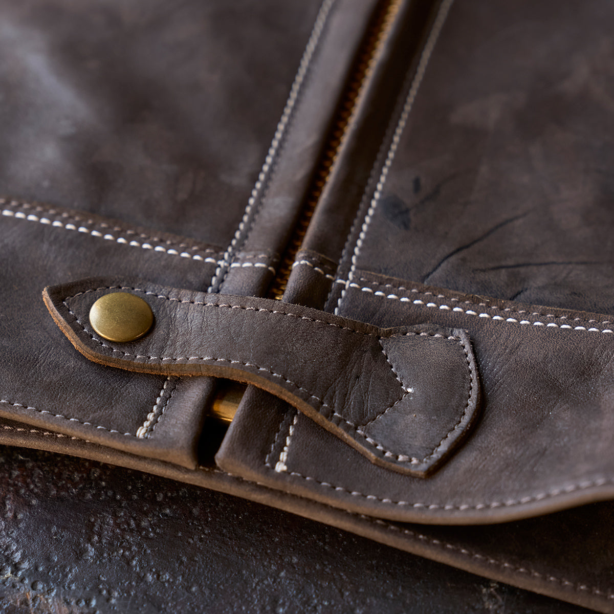 No.69 Union Jacket | Olive-Tanned Horsehide (Wenge)