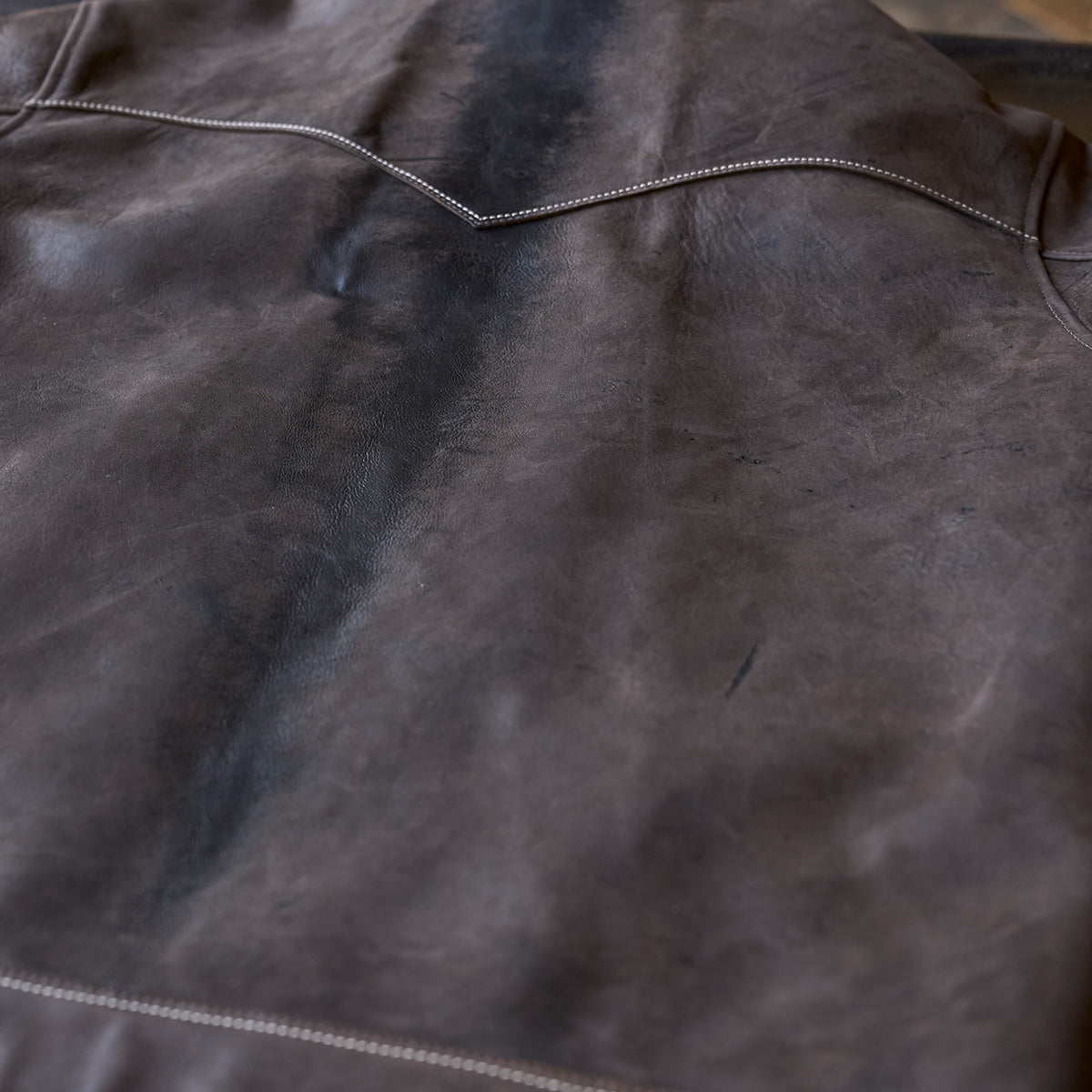 No.69 Union Jacket | Olive-Tanned Horsehide (Wenge)