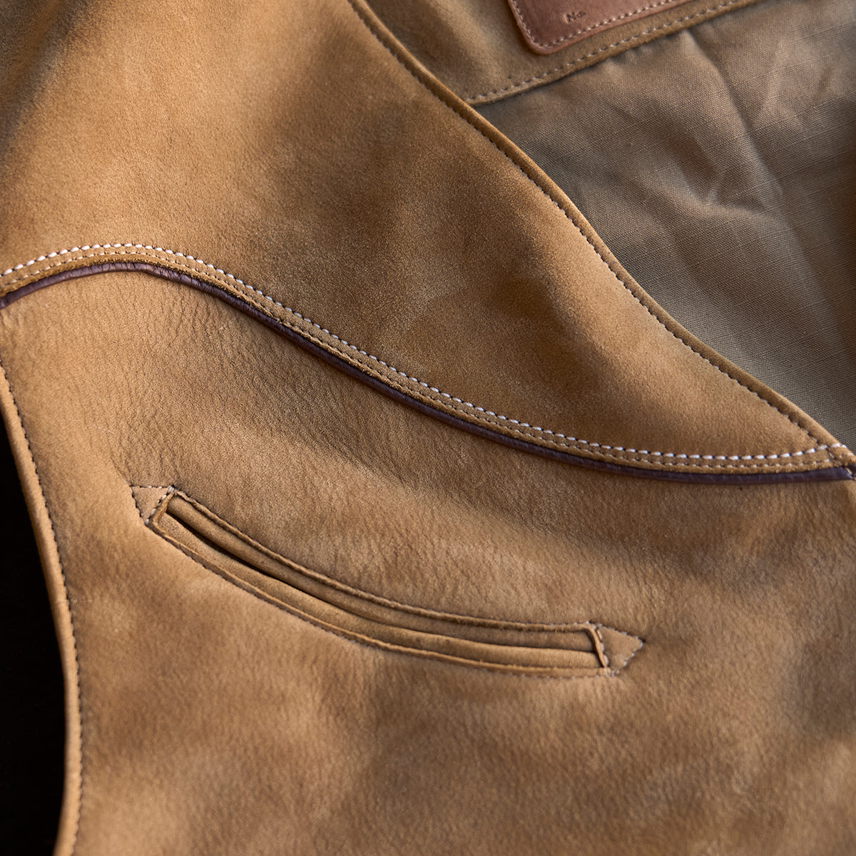 No.484 Vaquero Vest | Coyote Tan Nubuck