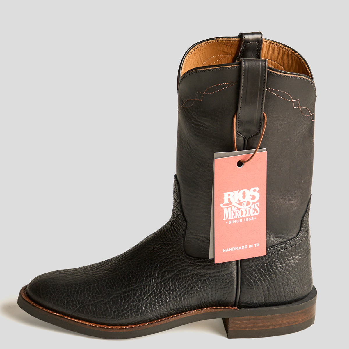 Roper Boot No.10 | Horween® Black Bison & Horsebutt