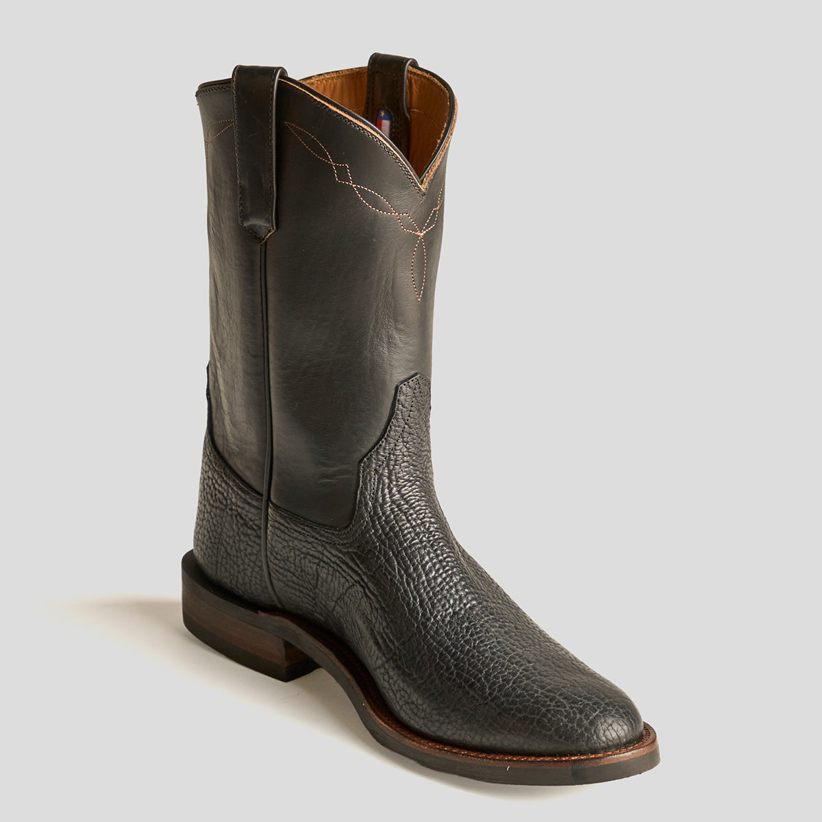 Roper Boot No.10 | Horween® Black Bison & Horsebutt