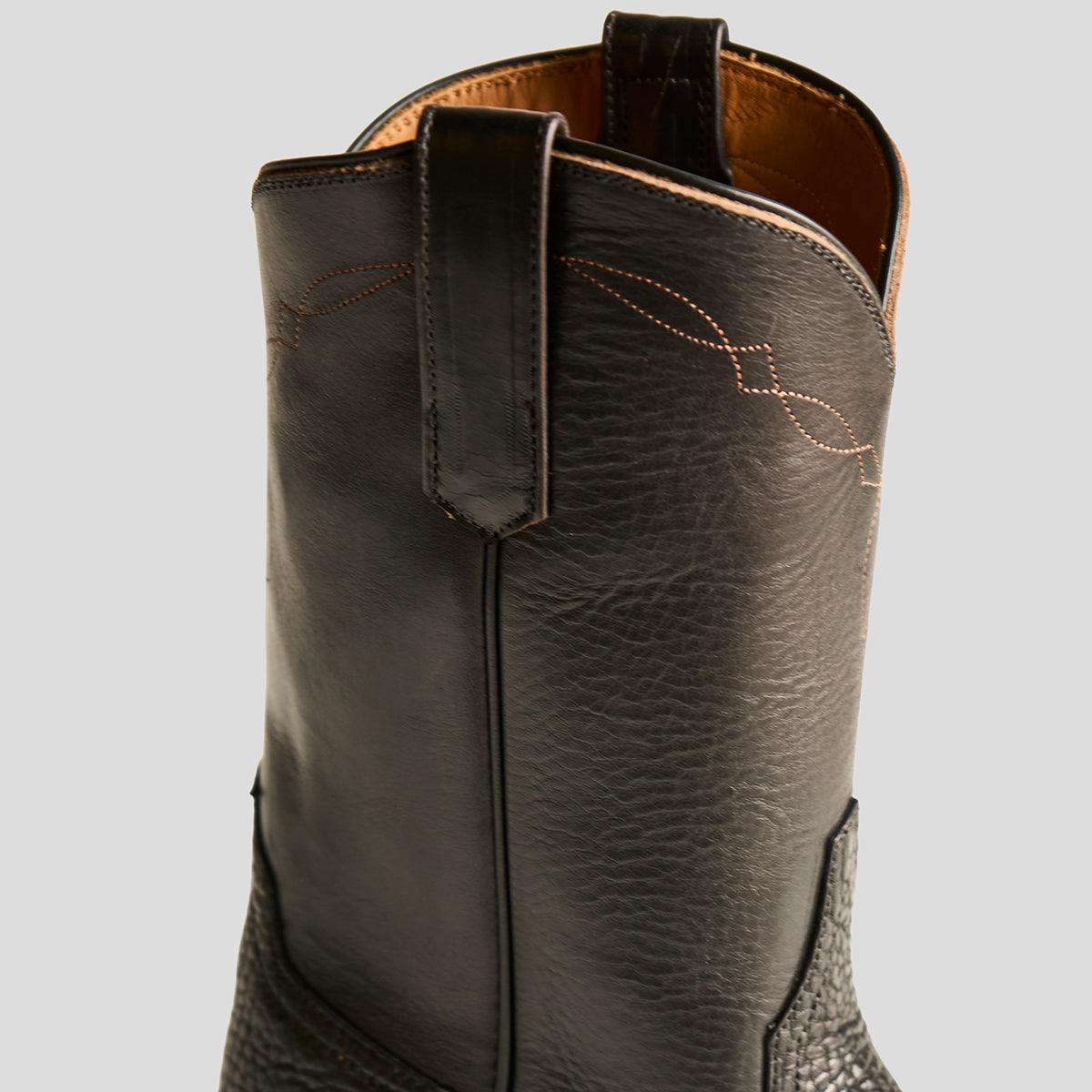 Roper Boot No.10 | Horween® Black Bison & Horsebutt