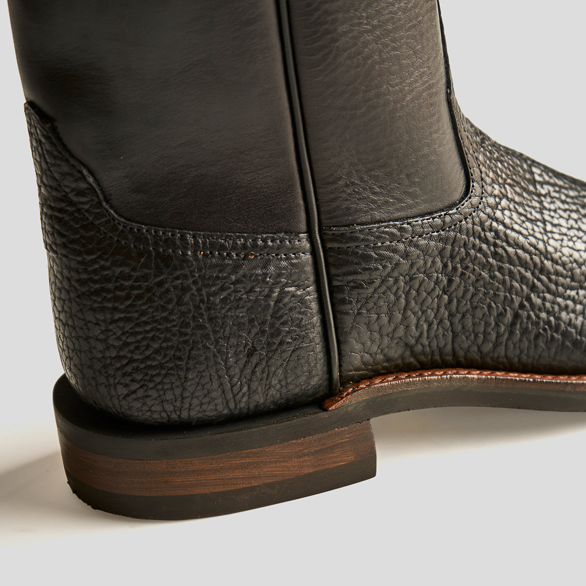 Roper Boot No.10 | Horween® Black Bison & Horsebutt