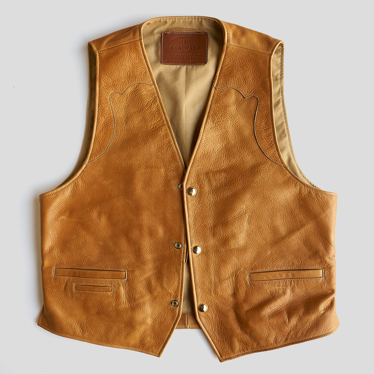 No.169 Garrison Vest | LE Saddle Tan