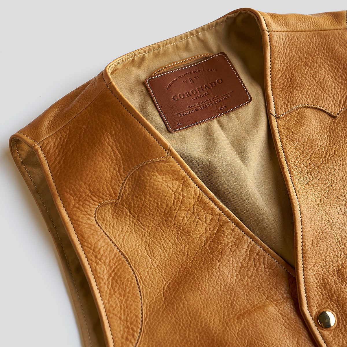 No.169 Garrison Vest | LE Saddle Tan