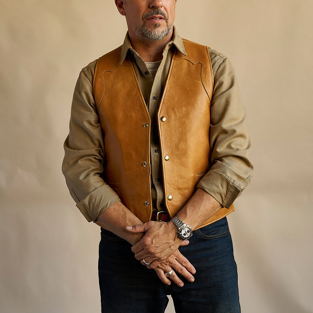 No.169 Garrison Vest | LE Saddle Tan x20