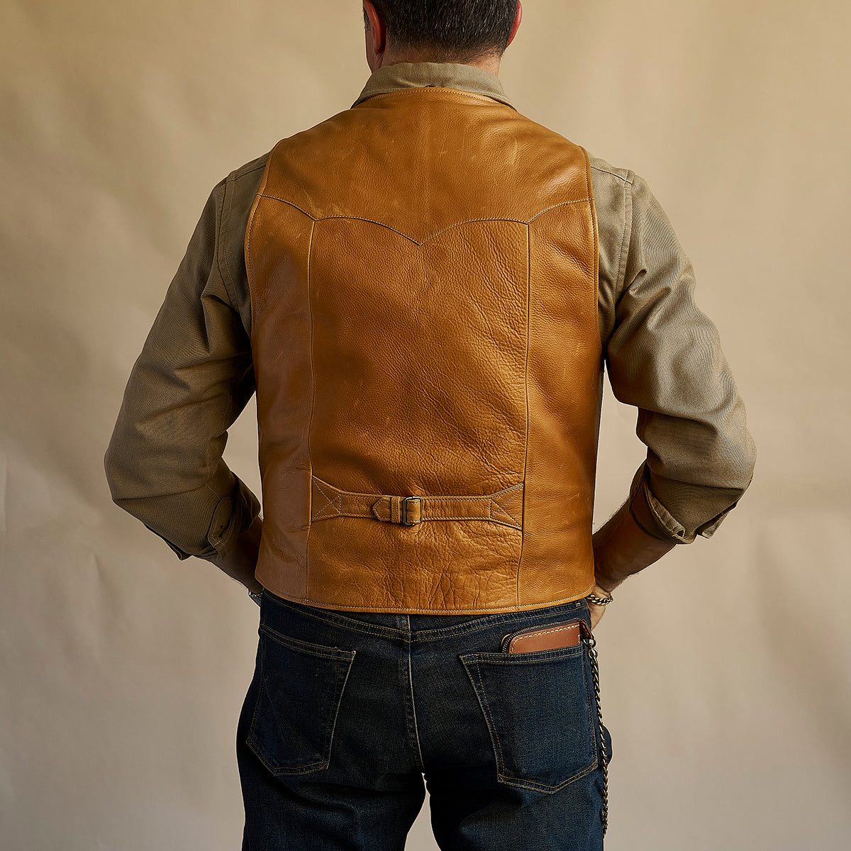 No.169 Garrison Vest | LE Saddle Tan