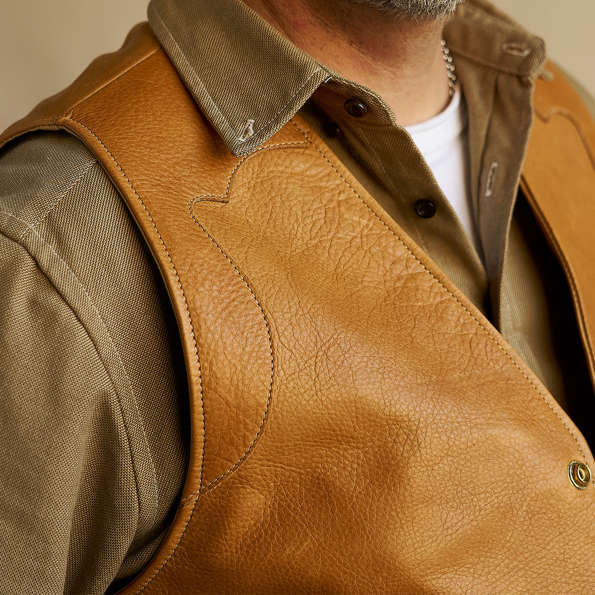 No.169 Garrison Vest | LE Saddle Tan x20