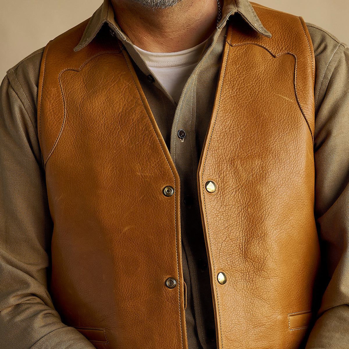 No.169 Garrison Vest | LE Saddle Tan x20