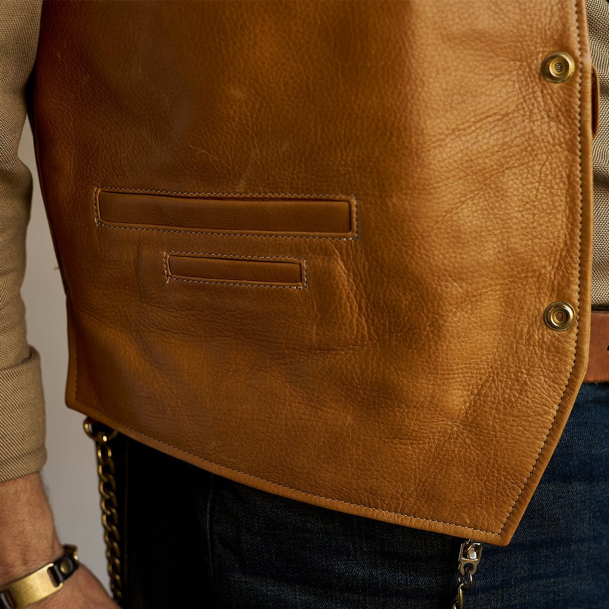 No.169 Garrison Vest | LE Saddle Tan x20