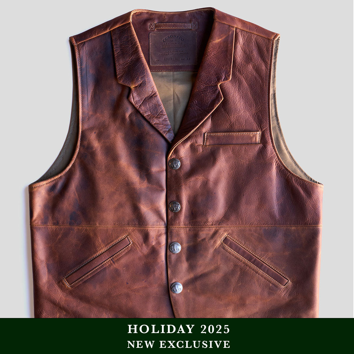 No.25 Classic Lapel Vest | Antique Brown LE