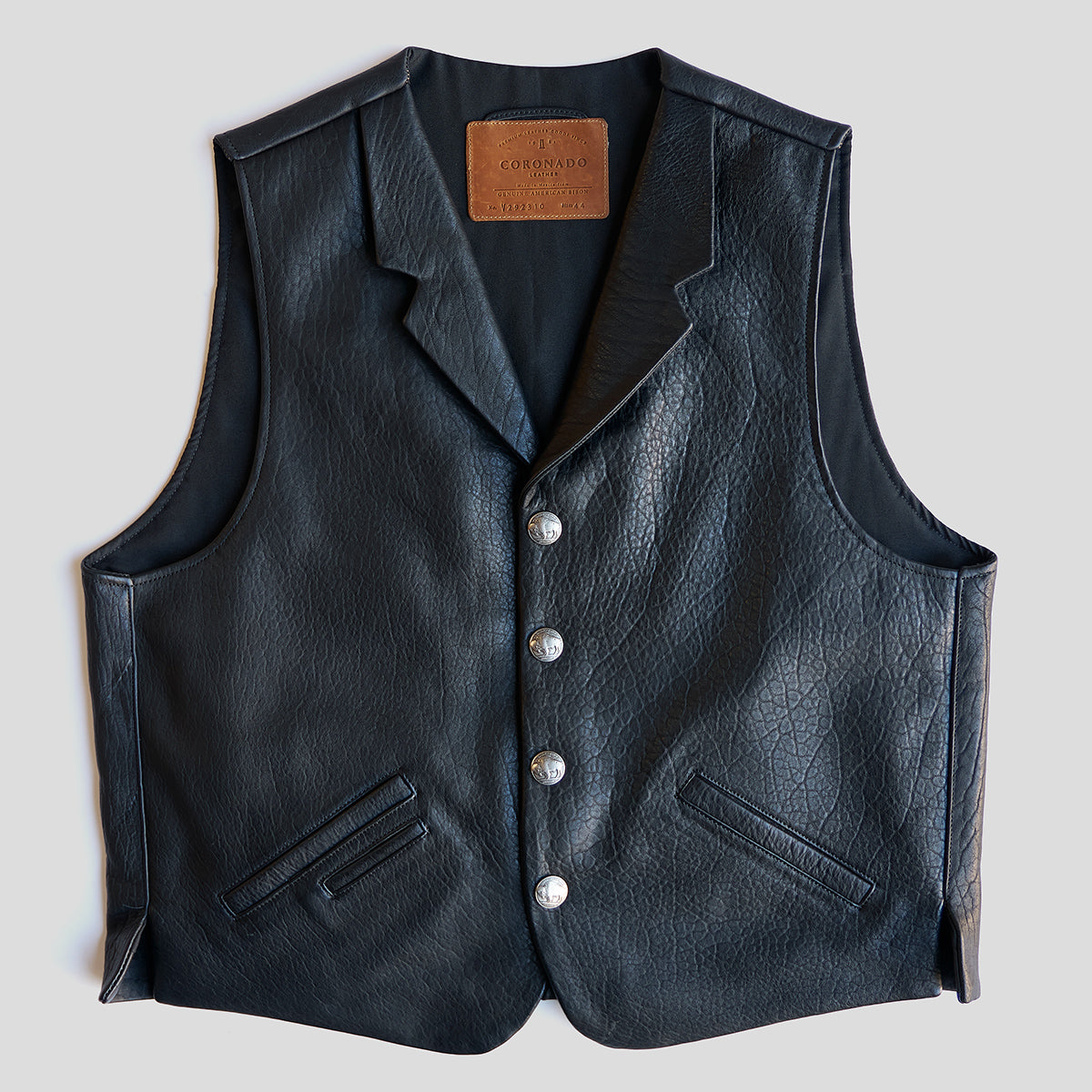 The No.29 Lapel Vest | Bison Black
