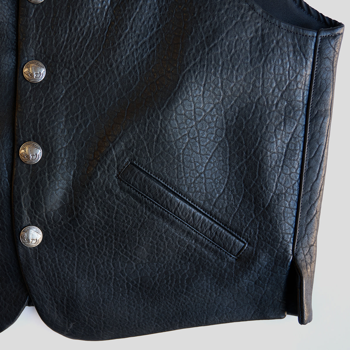 The No.29 Lapel Vest | Bison Black