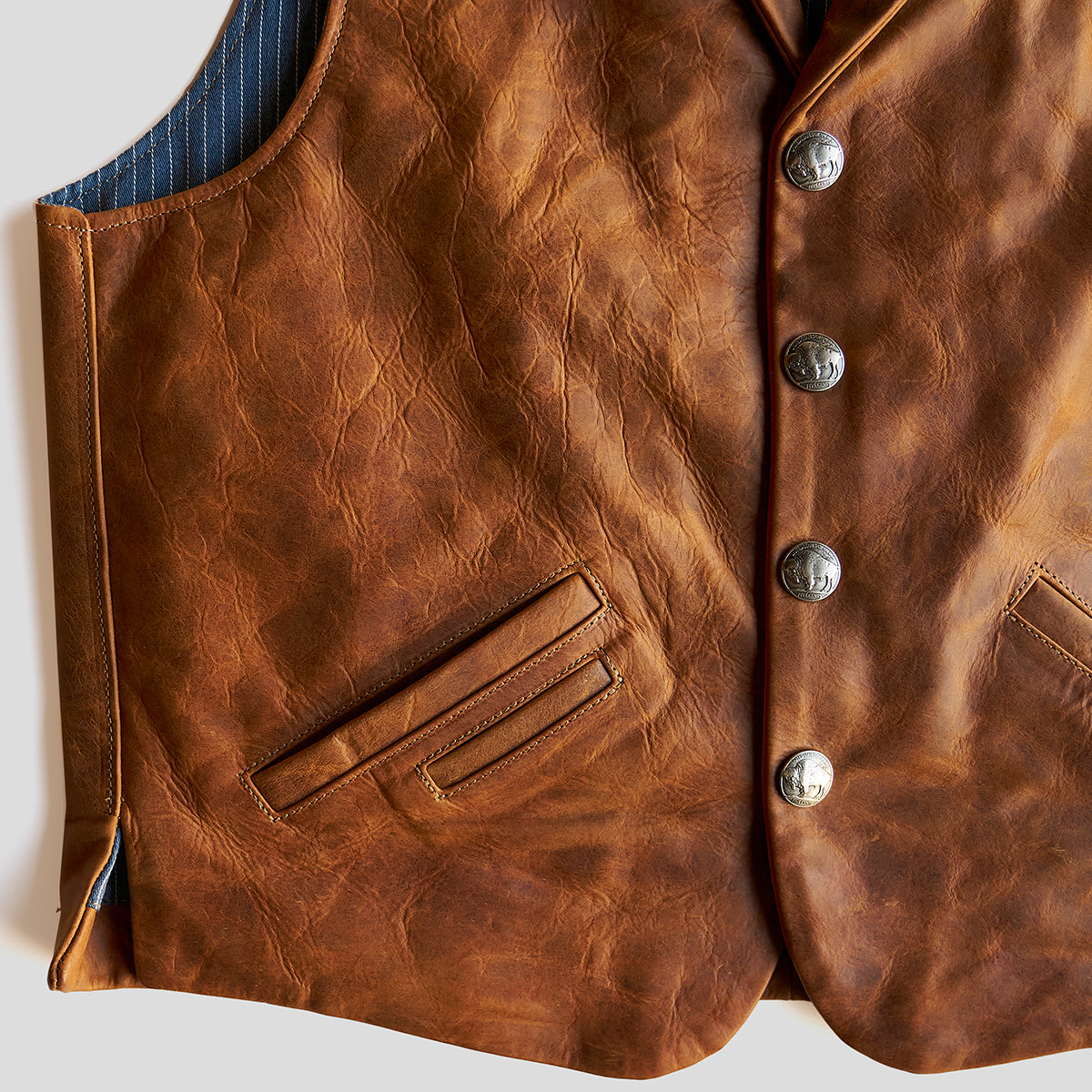 The No.29 Lapel Vest | LE Indy Bison Rust