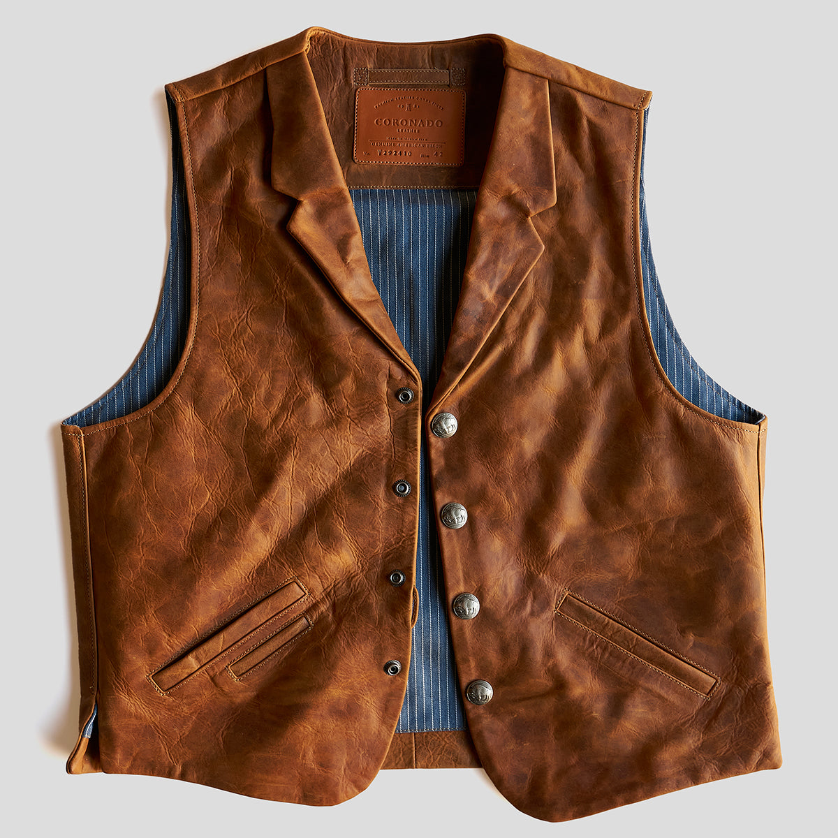 The No.29 Lapel Vest | LE Indy Bison Rust