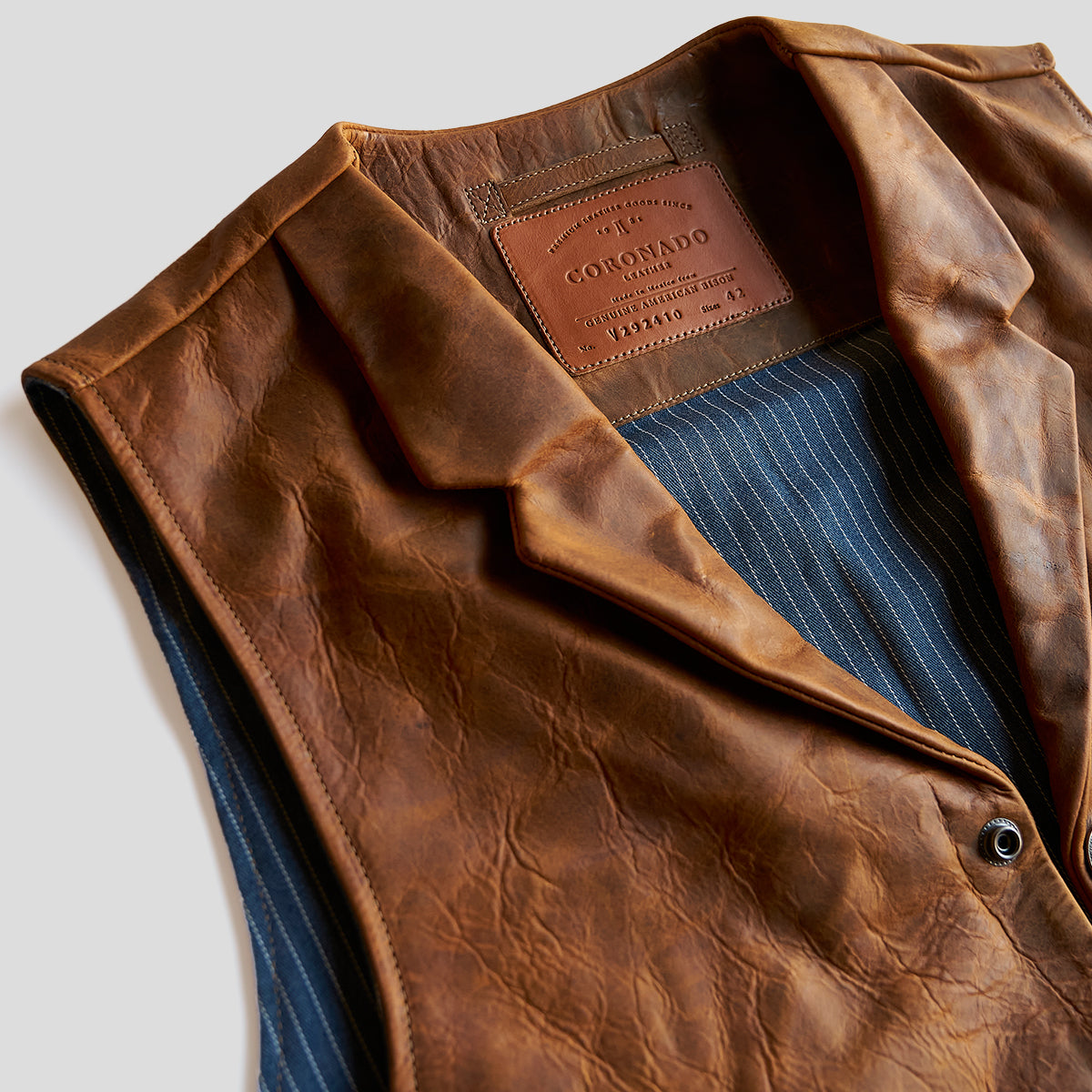 The No.29 Lapel Vest | LE Indy Bison Rust