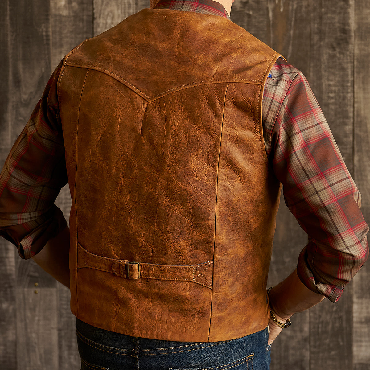 The No.29 Lapel Vest | LE Indy Bison Rust
